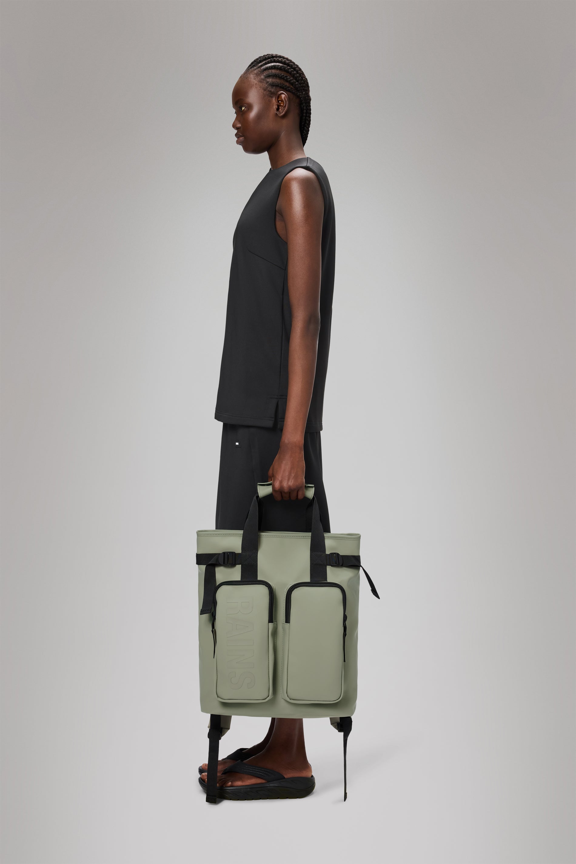 RAINS Texel Tote Backpack Drift 17L H43 x D12.50 x W32 cm Backpack