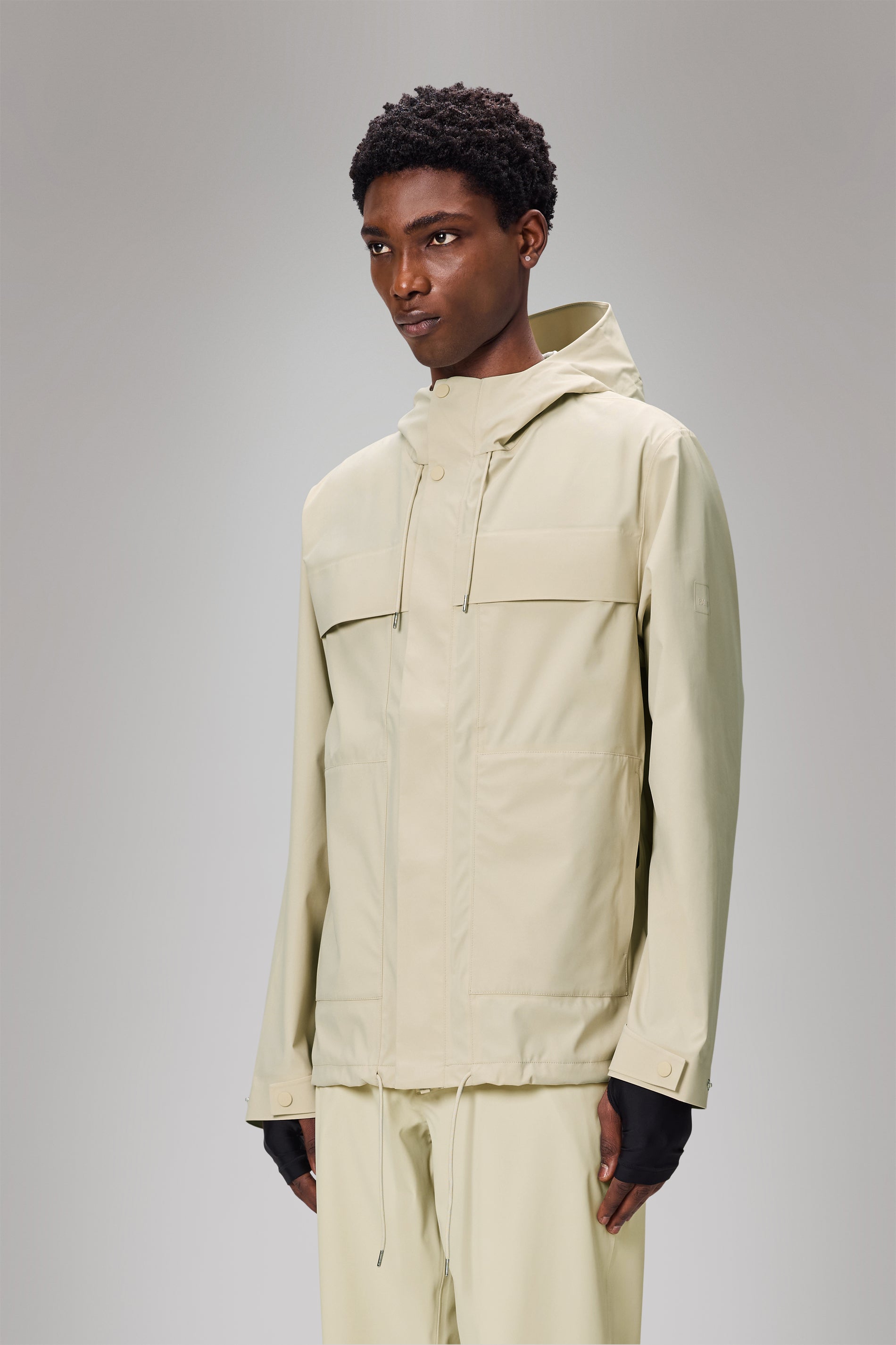 RAINS Suva Hardshell Cargo Jacket Dune Jacket