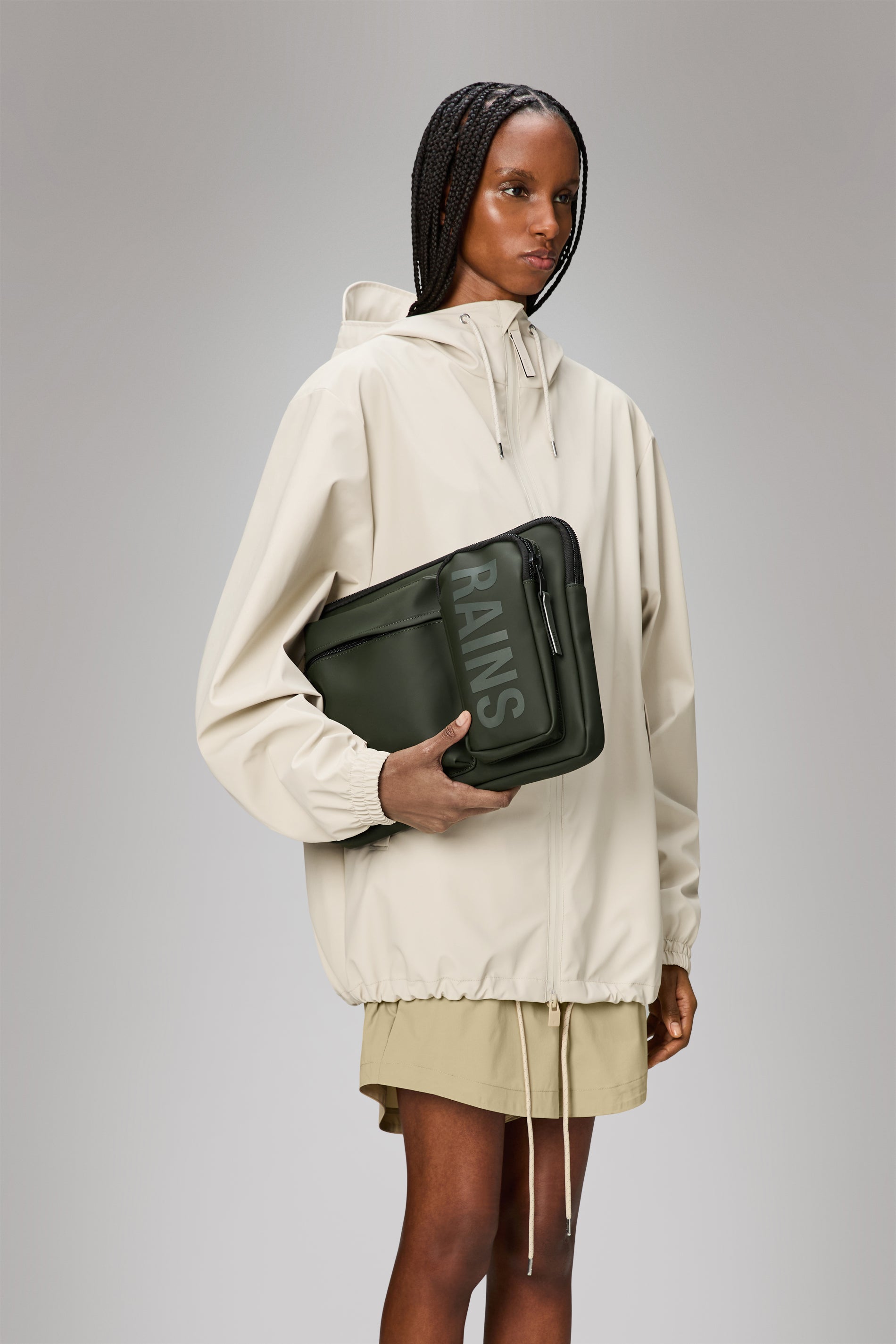 RAINS Texel Laptop Case 13″/14″ Green 2.20L H25 x D2.50 x W35 cm Laptop Case