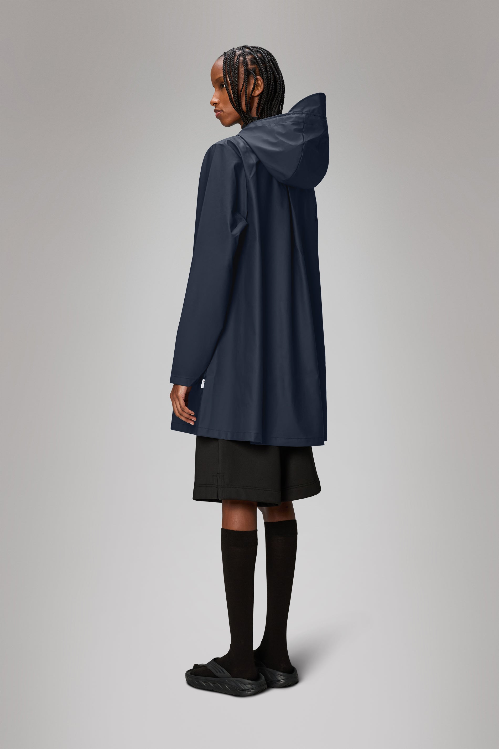 RAINS A-line W Jacket Navy Jacket