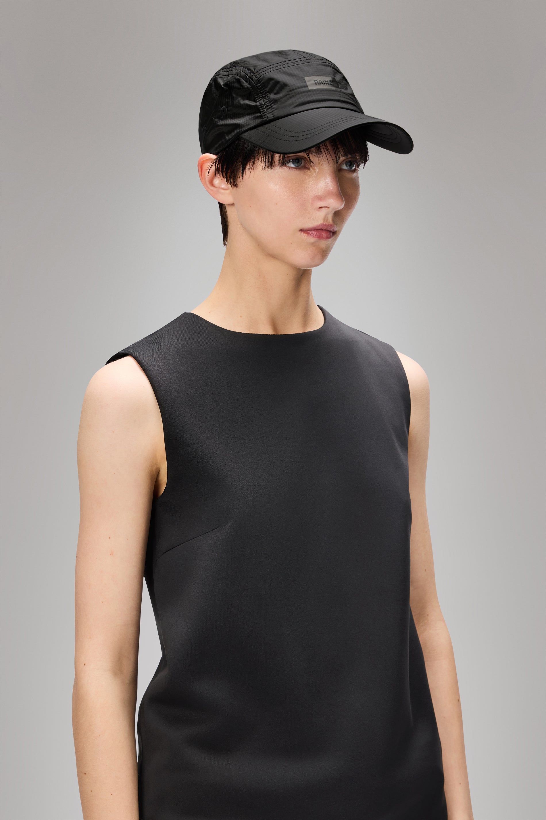 Rains 5 Panel Ripstop Cap Black Headwear