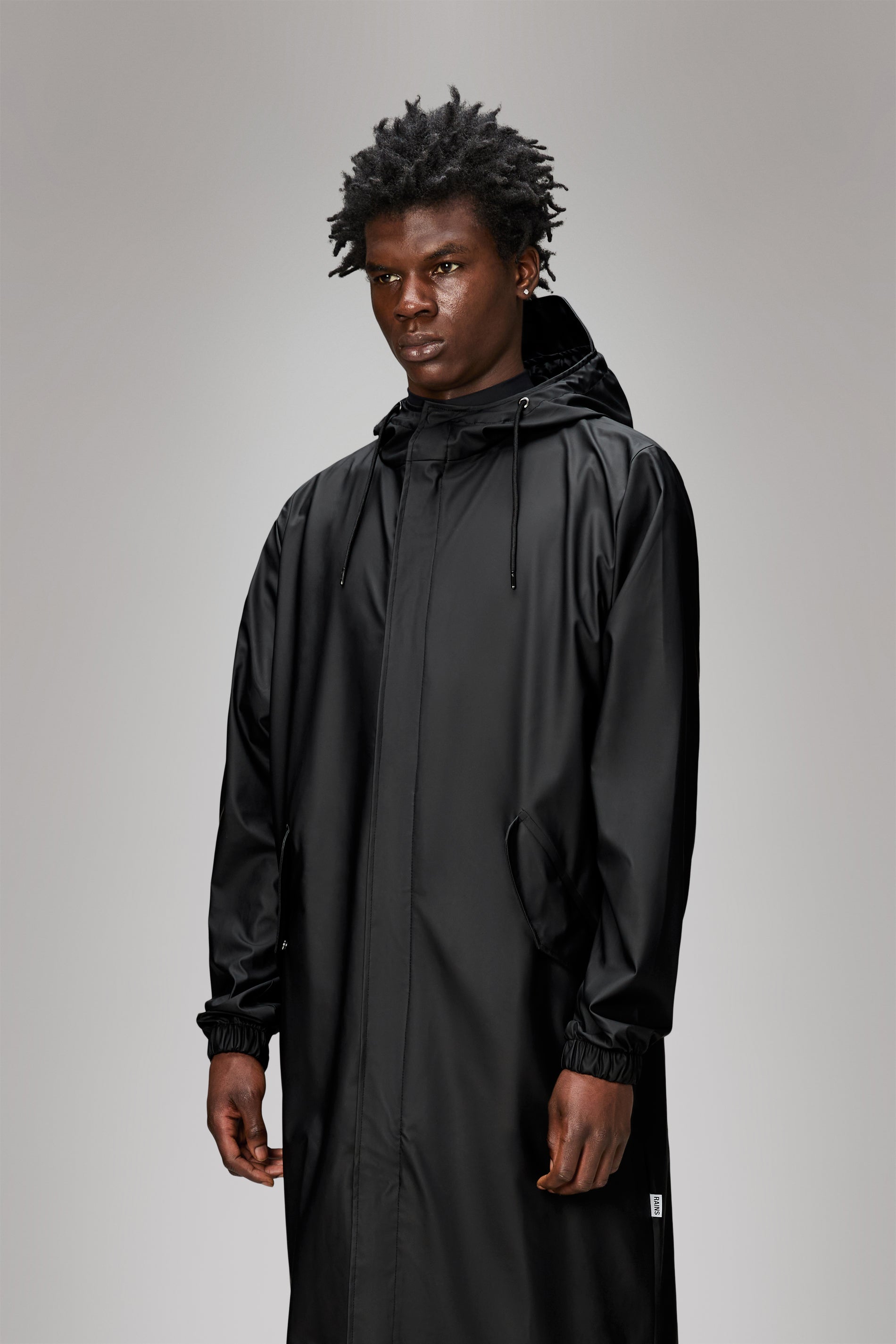 RAINS Fishtail Parka Black Jacket
