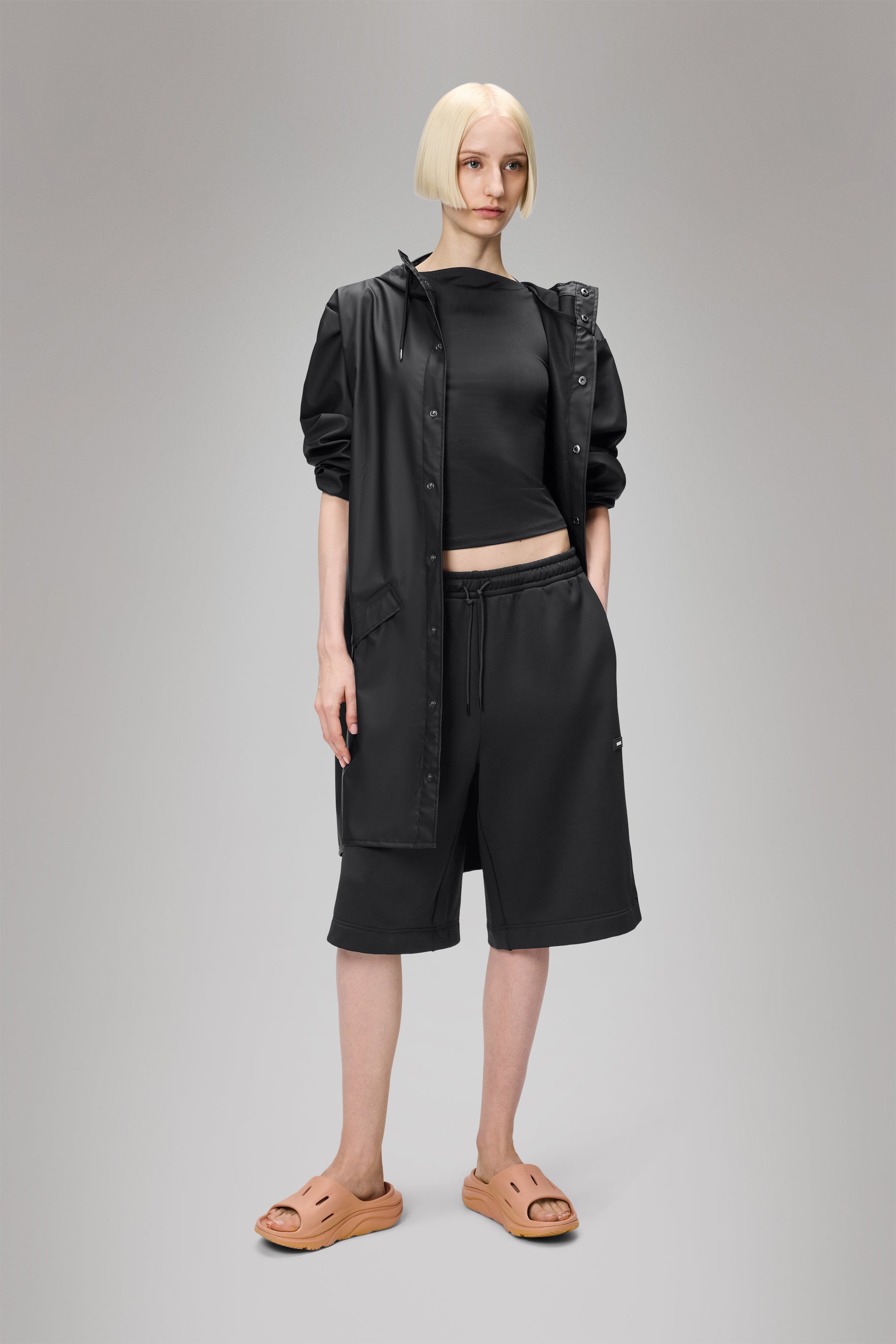 RAINS Long Jacket Black Jacket