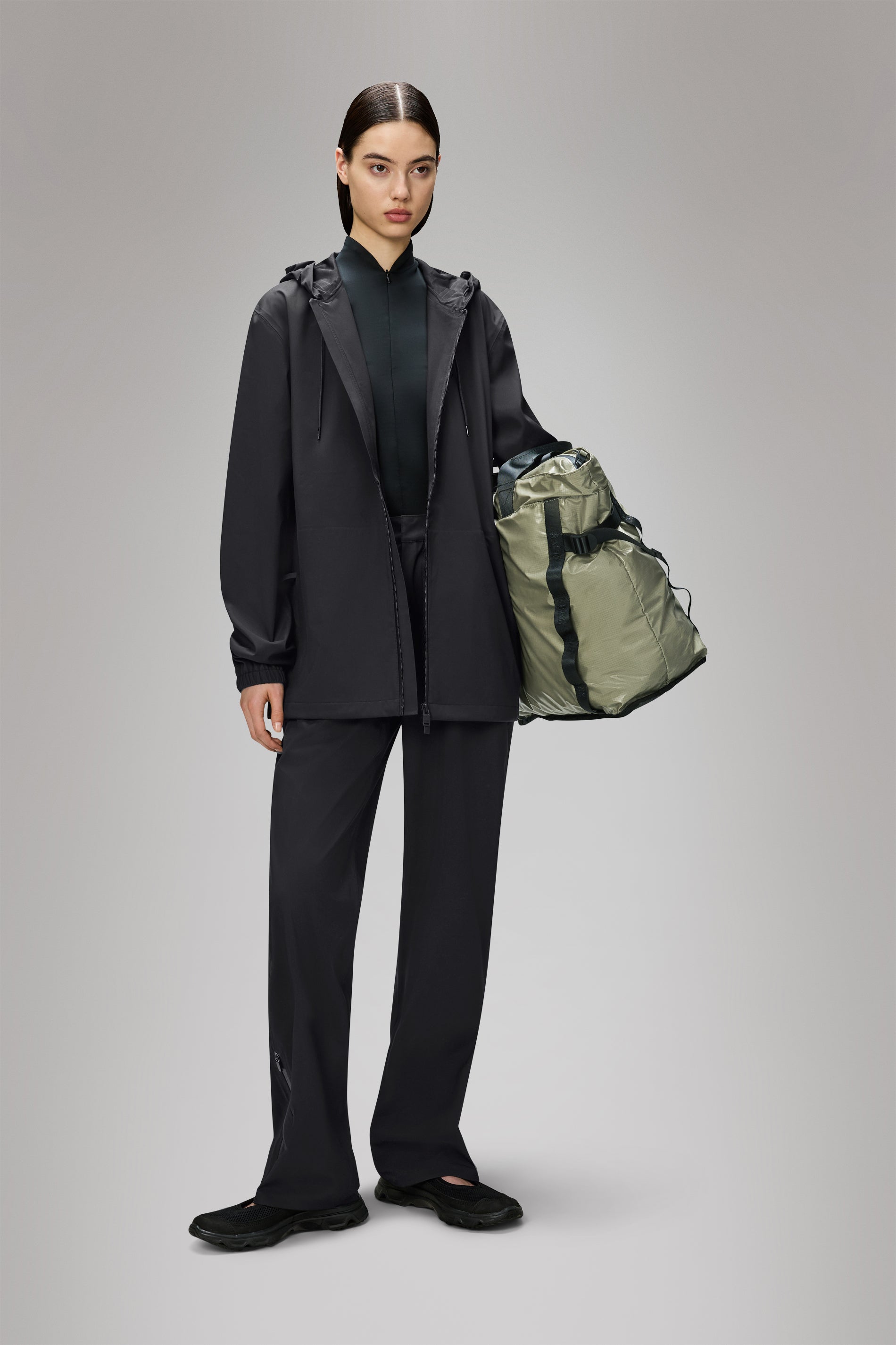 RAINS Suva Hardshell Jacket Black Jacket