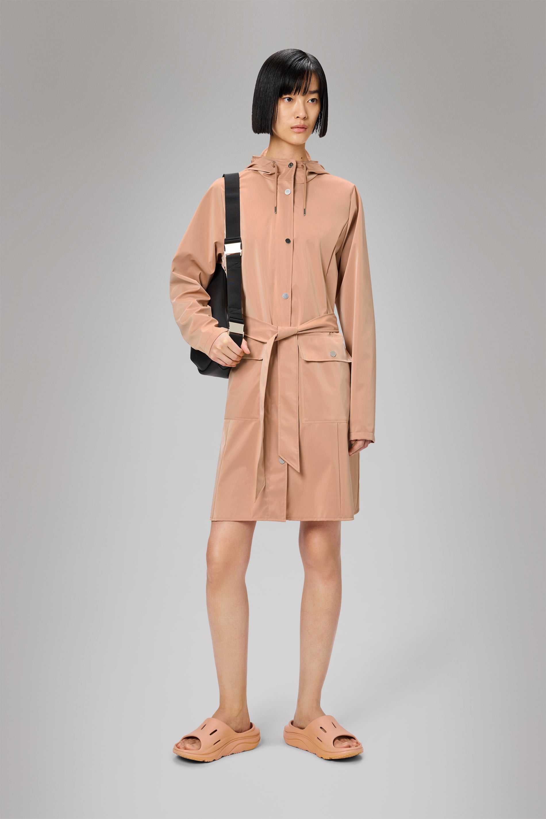 RAINS Curve Long Jacket
 Coy Jacket