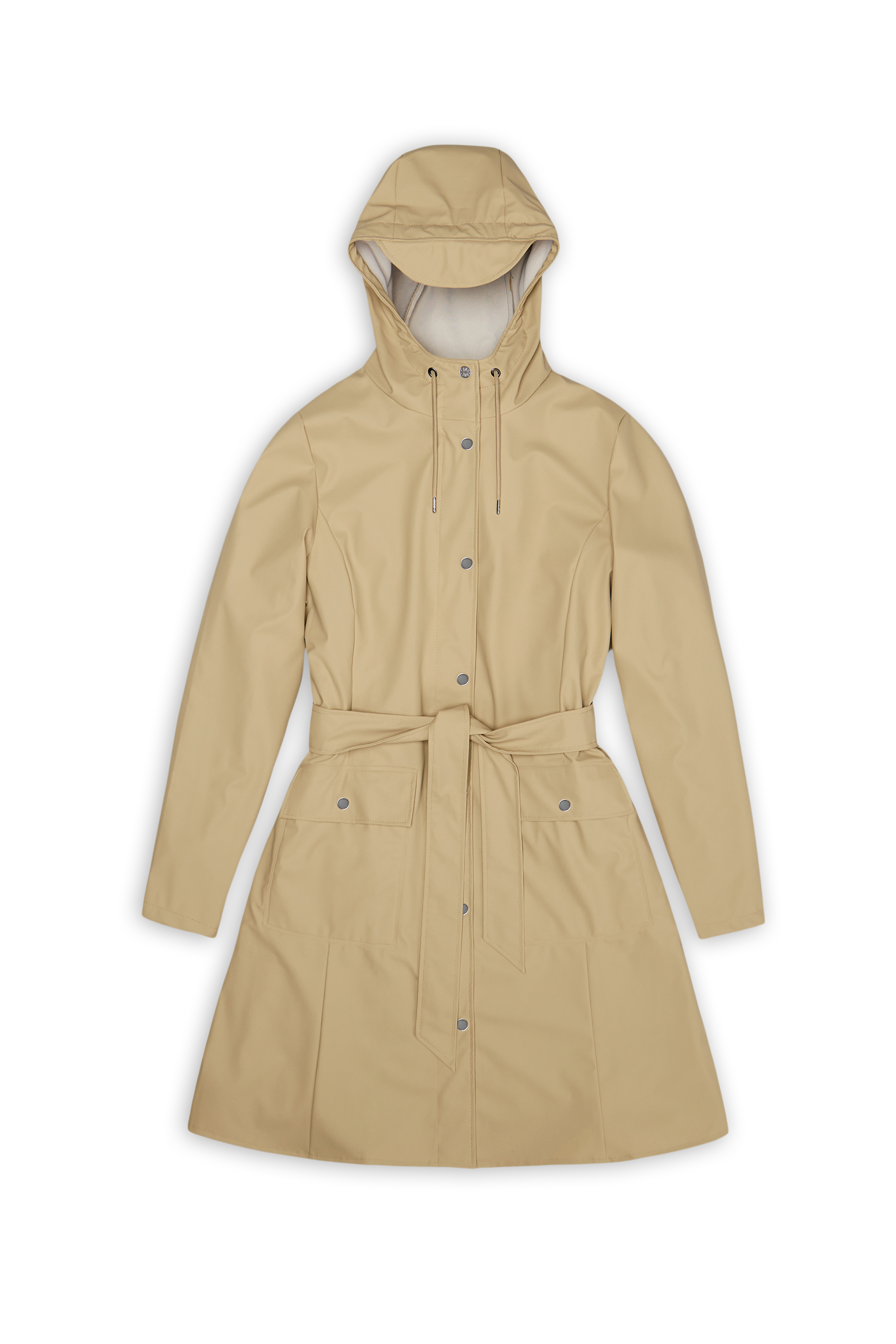 RAINS Curve Long Jacket
 Sand Jacket