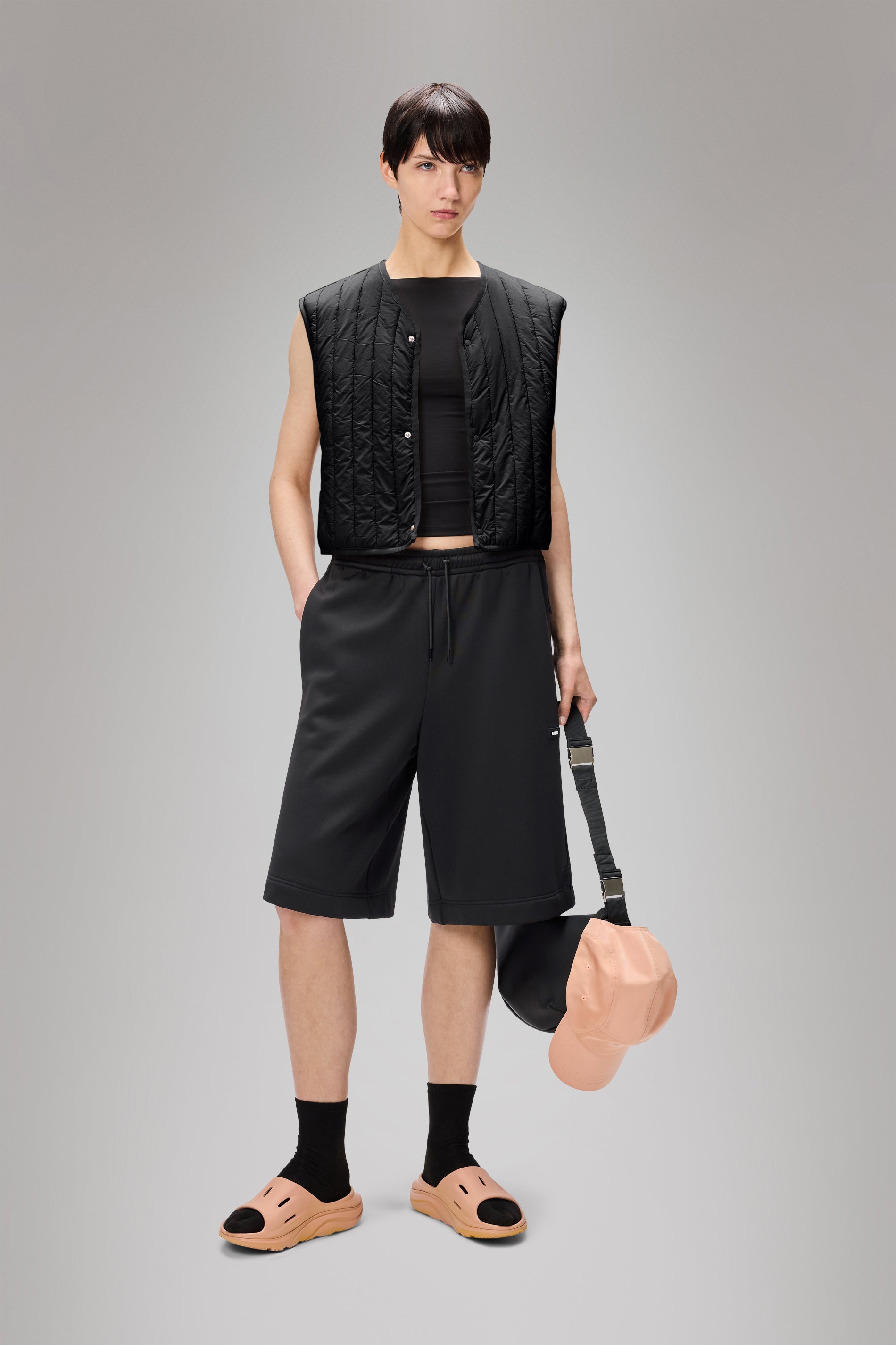 RAINS Banja Short Liner W Vest Black Vest