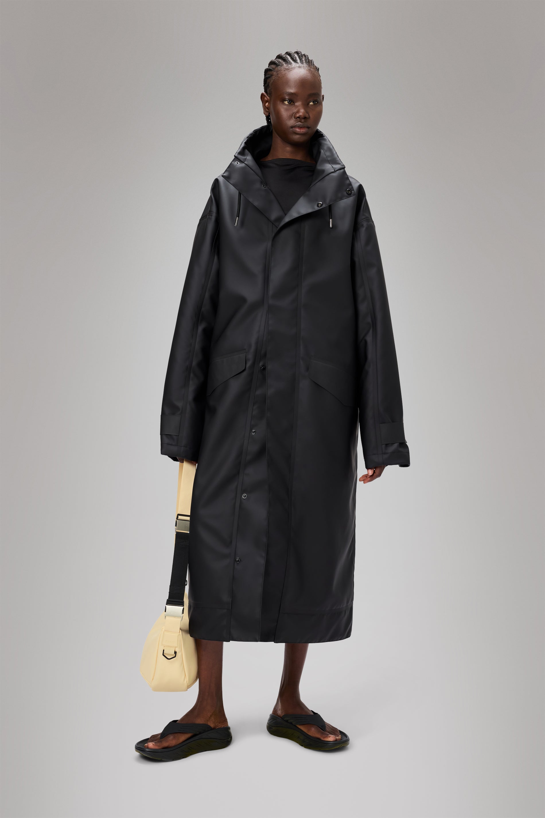 RAINS Vision Longer Jacket Black Jacket