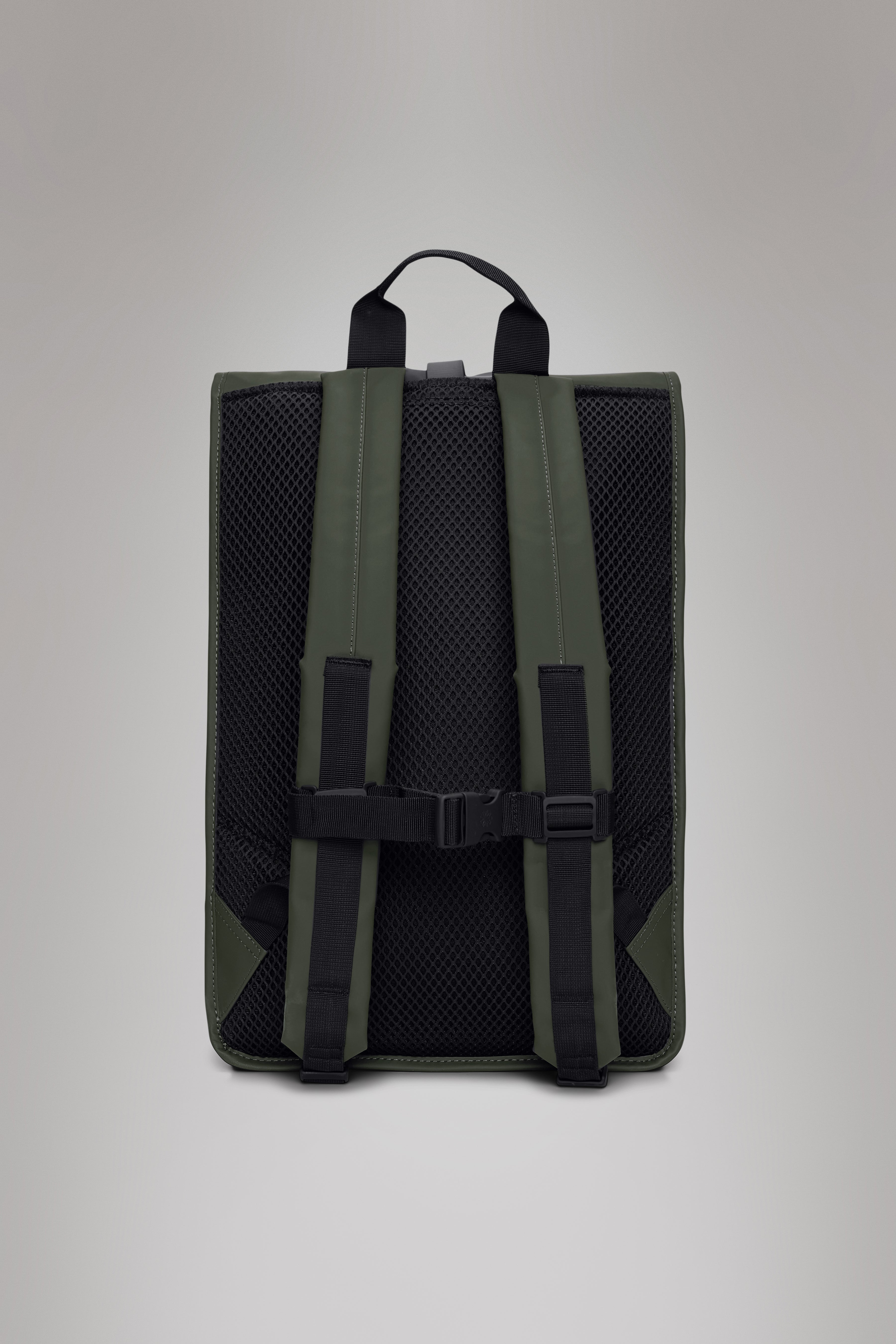 RAINS Rolltop Rucksack Large Green Backpack