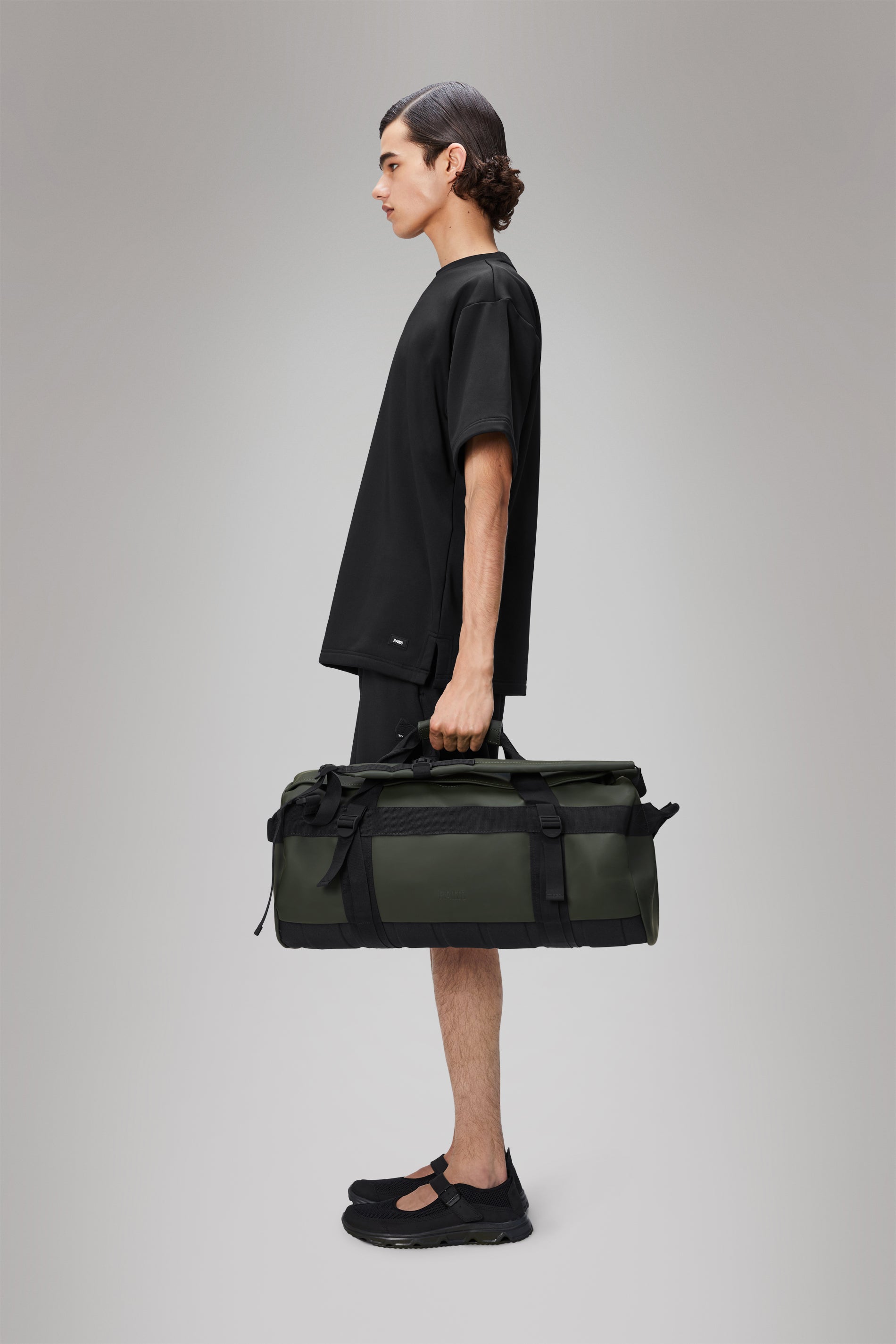 RAINS Texel Duffel Bag Small Green Duffel