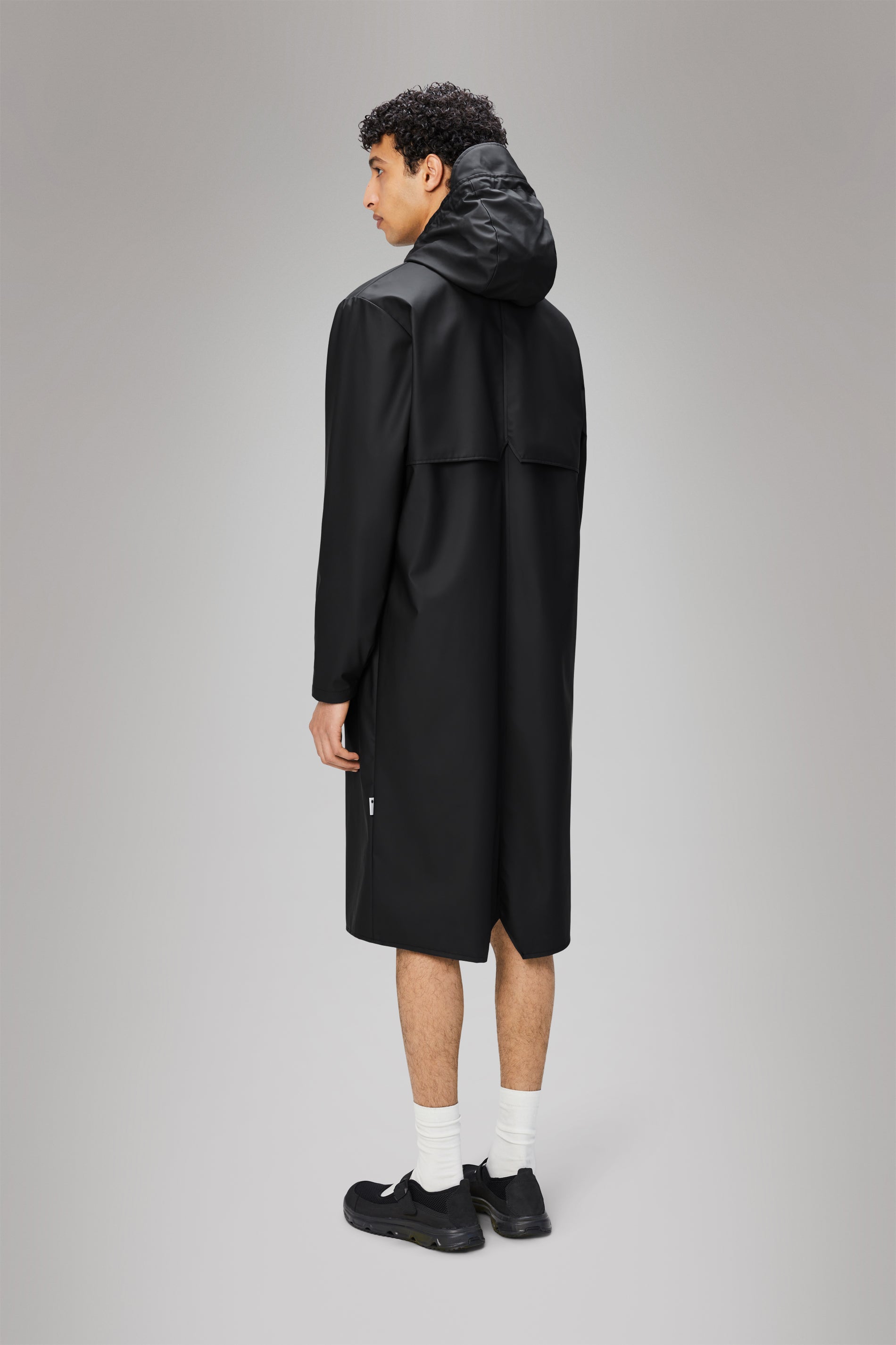 RAINS Longer Jacket Black Jacket