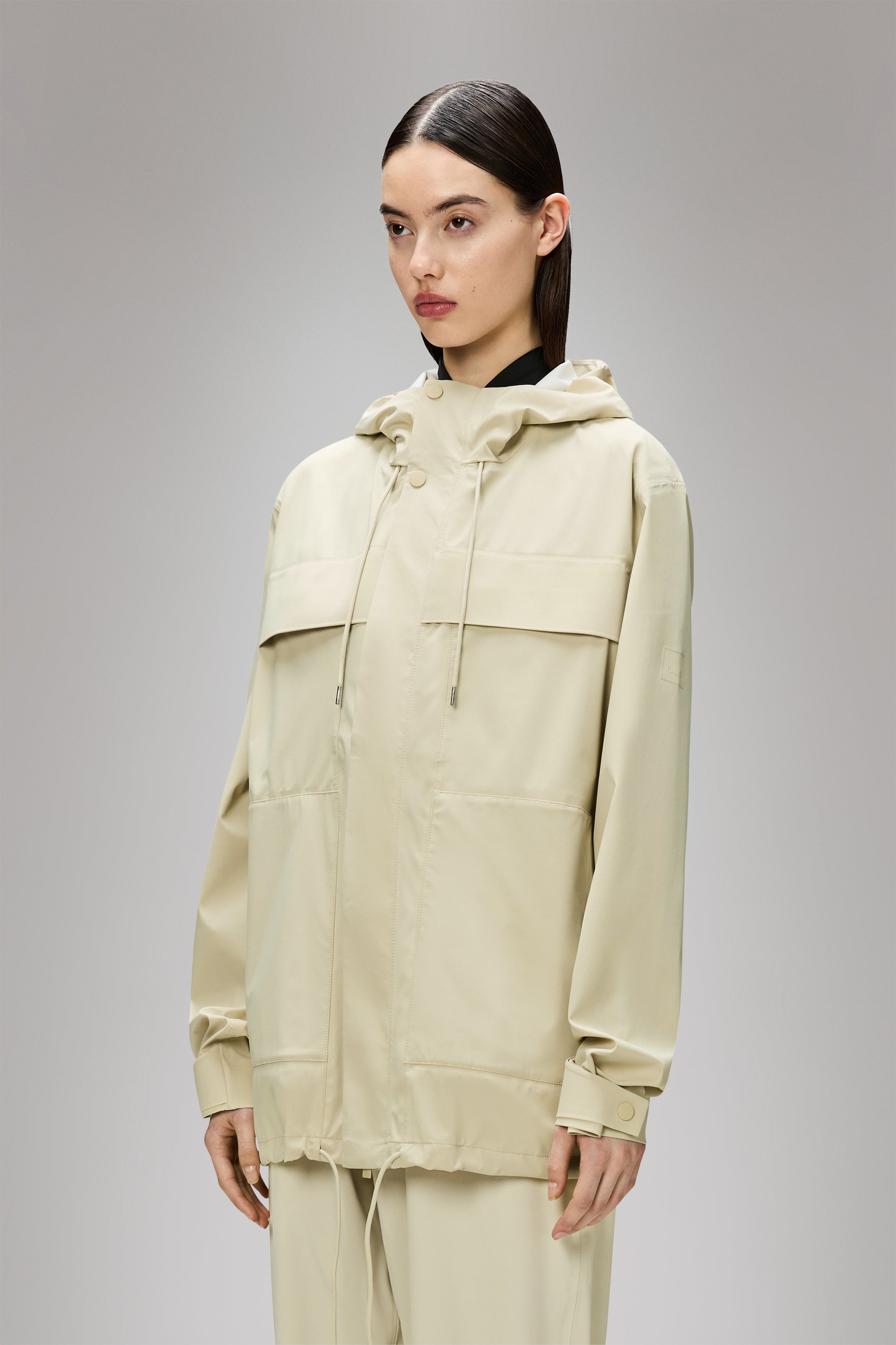 RAINS Suva Hardshell Cargo Jacket Dune Jacket