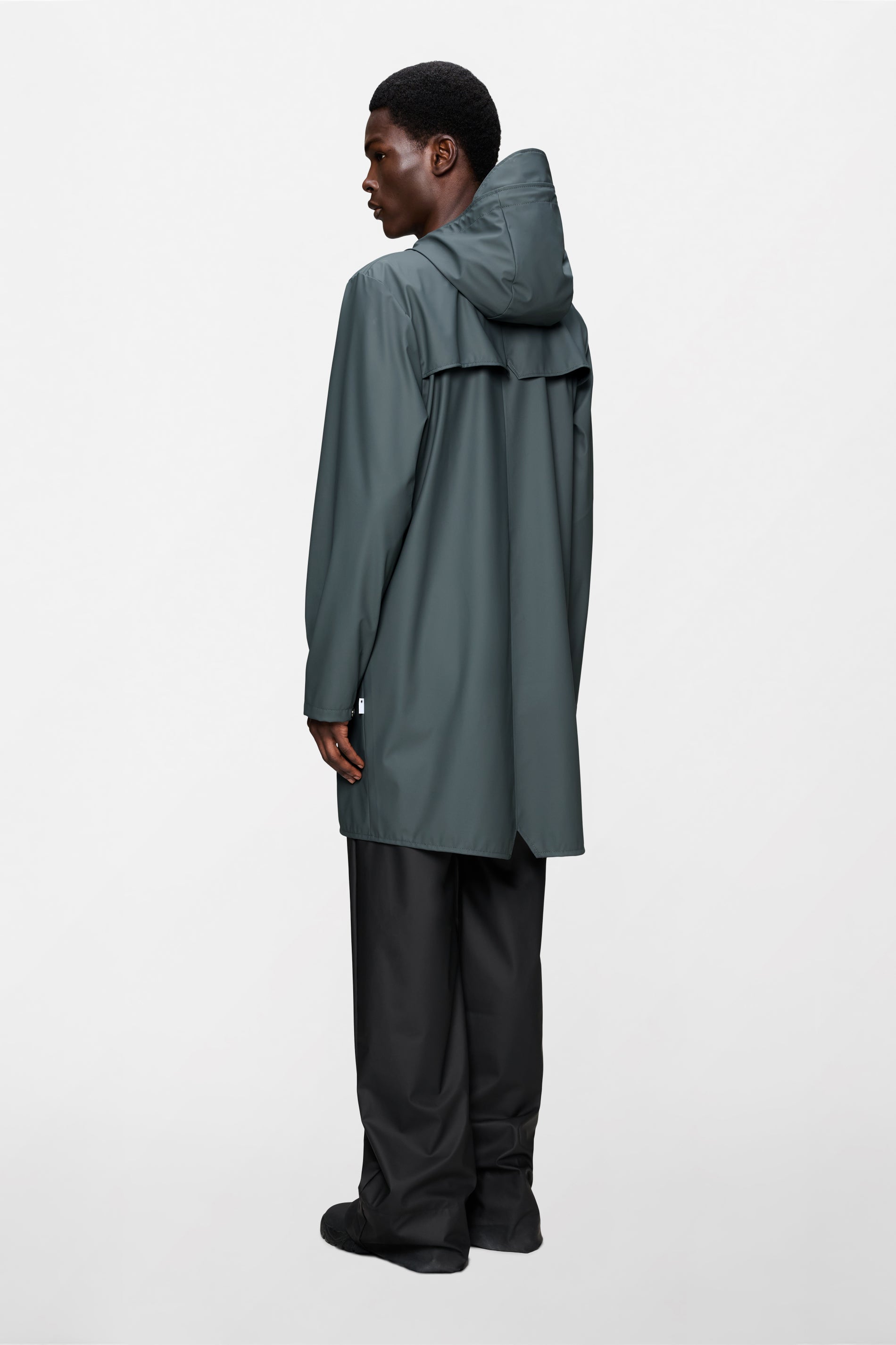 RAINS Long Jacket Dark Grey Jacket