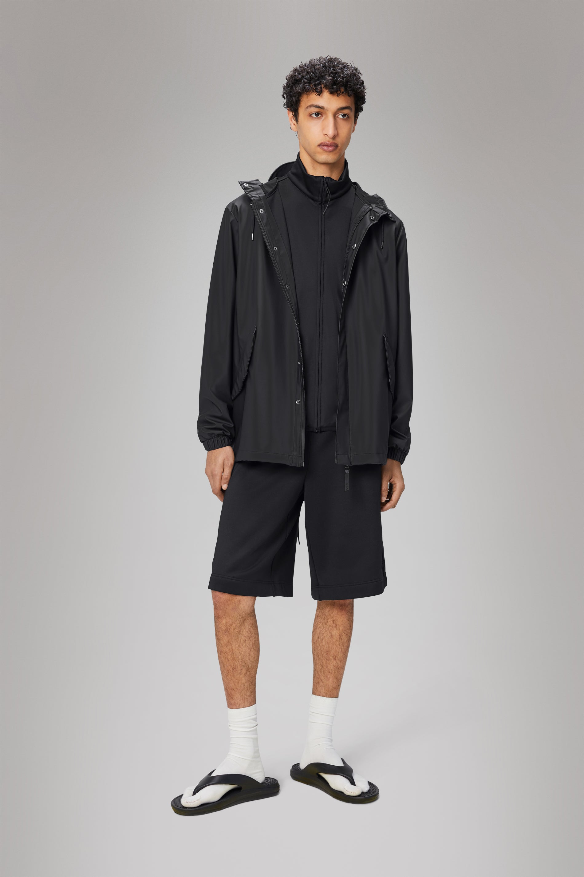 Rains Fishtail Jacket Black Jacket