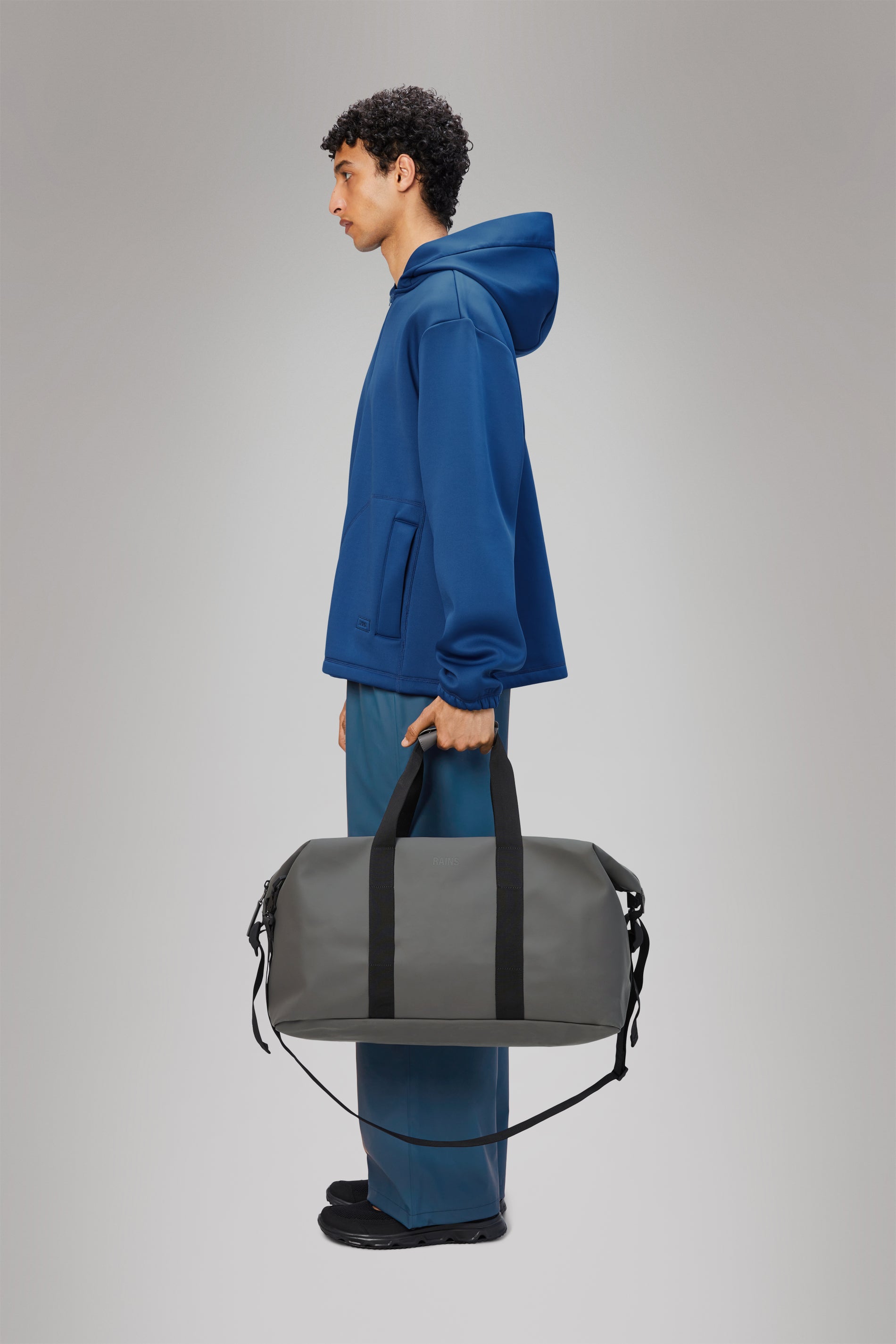 RAINS Hilo Weekend Bag Grey Weekender