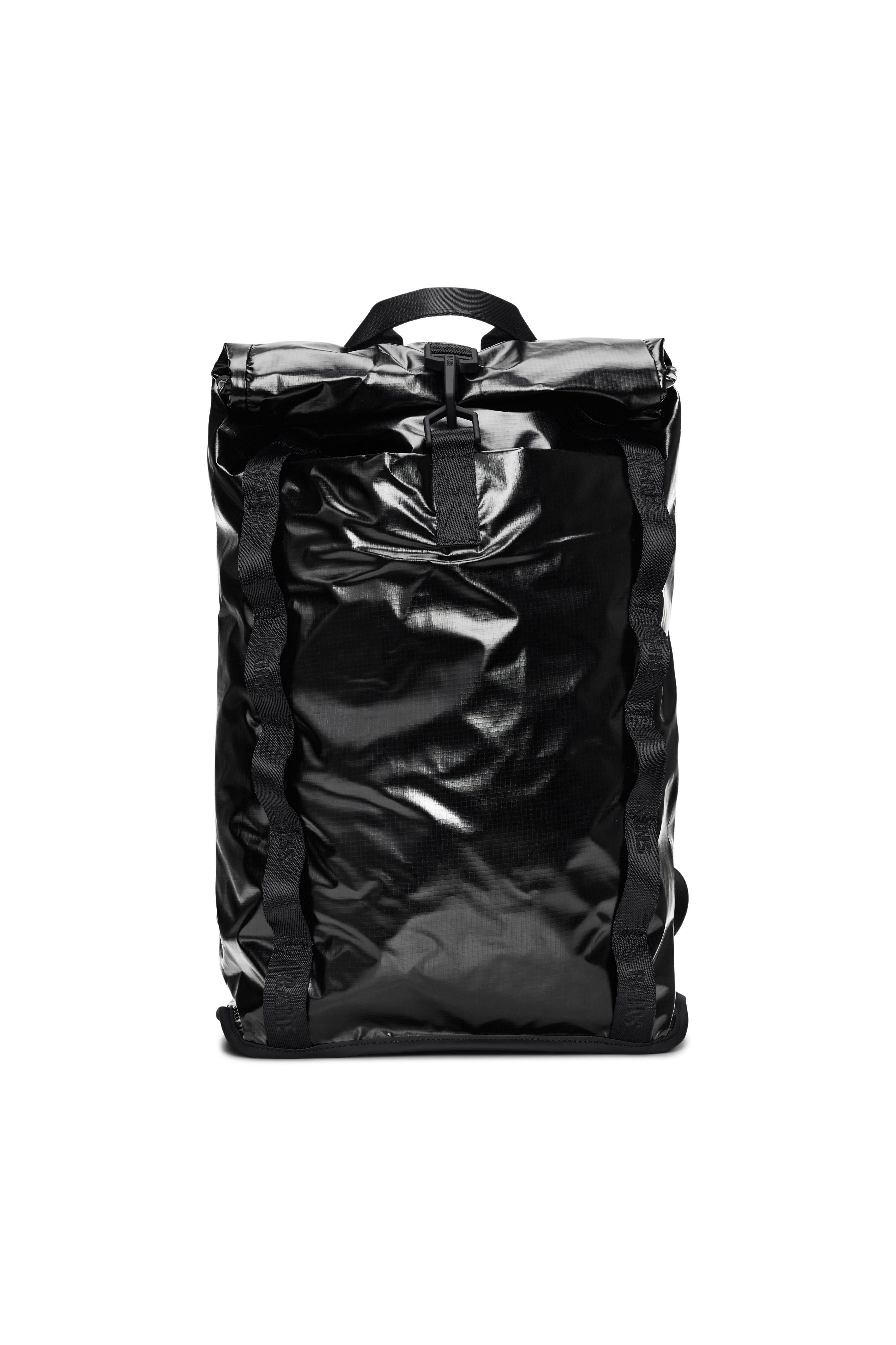 RAINS Sibu Rolltop Rucksack Black 16L H46 x D12 x W30 cm Backpack