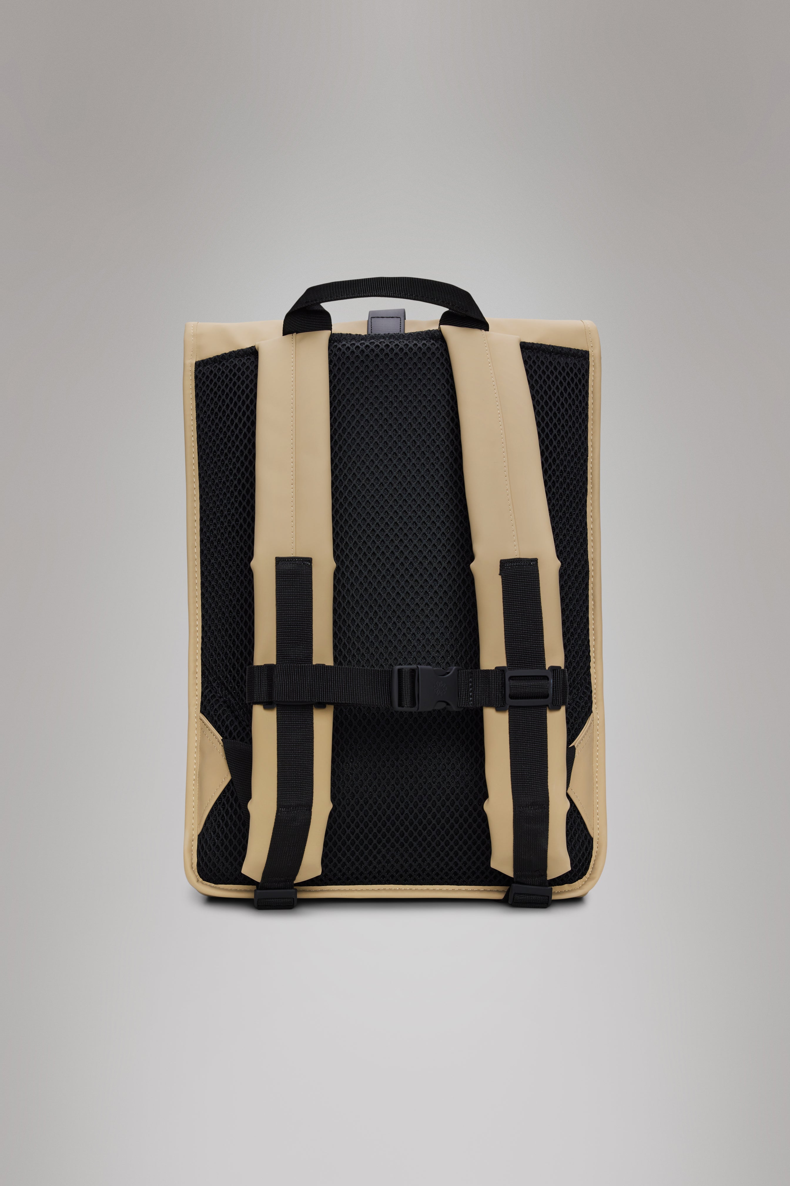 RAINS Rolltop Rucksack Sand Backpack