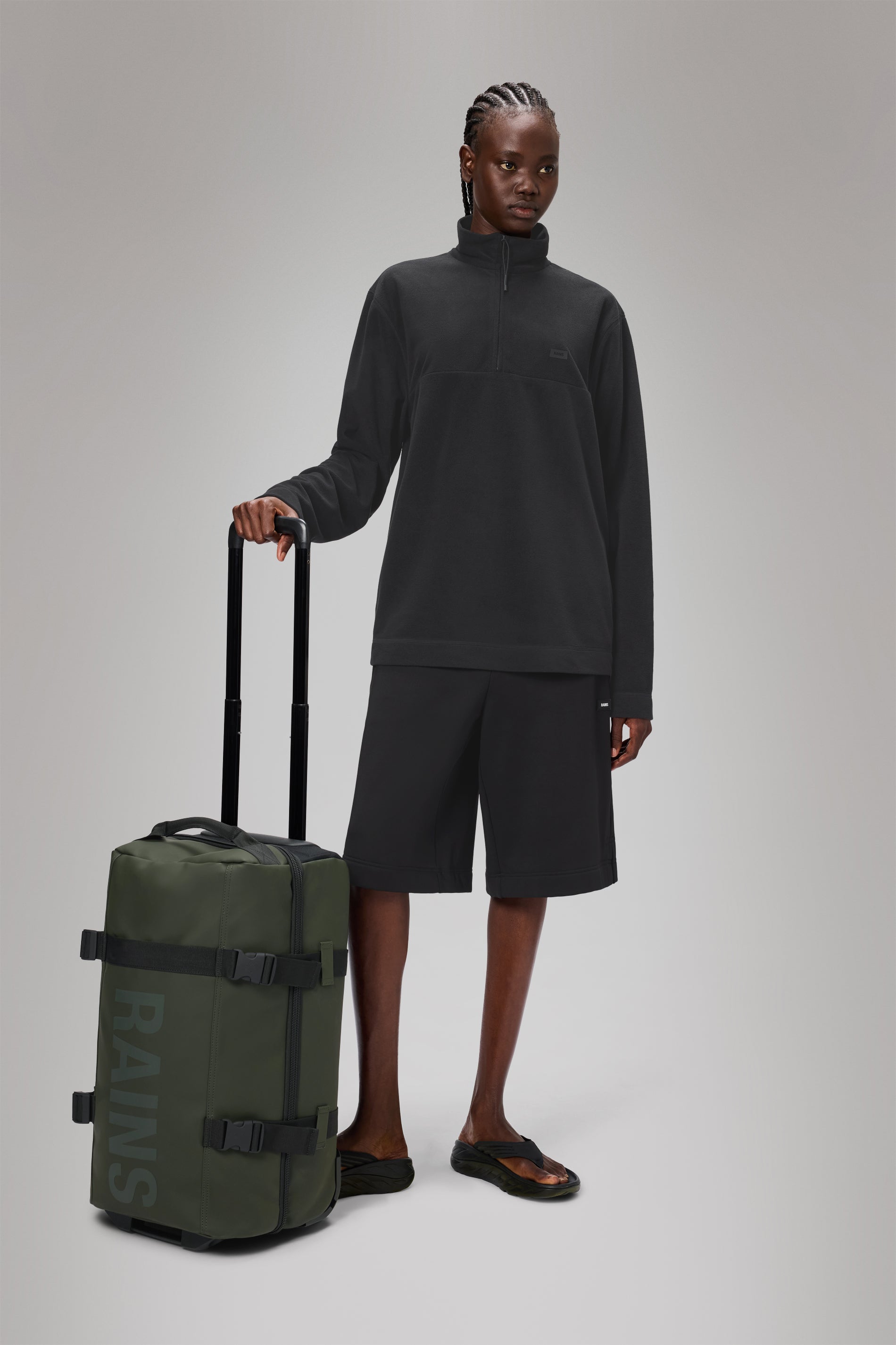 RAINS Texel Cabin Bag Green Trolley