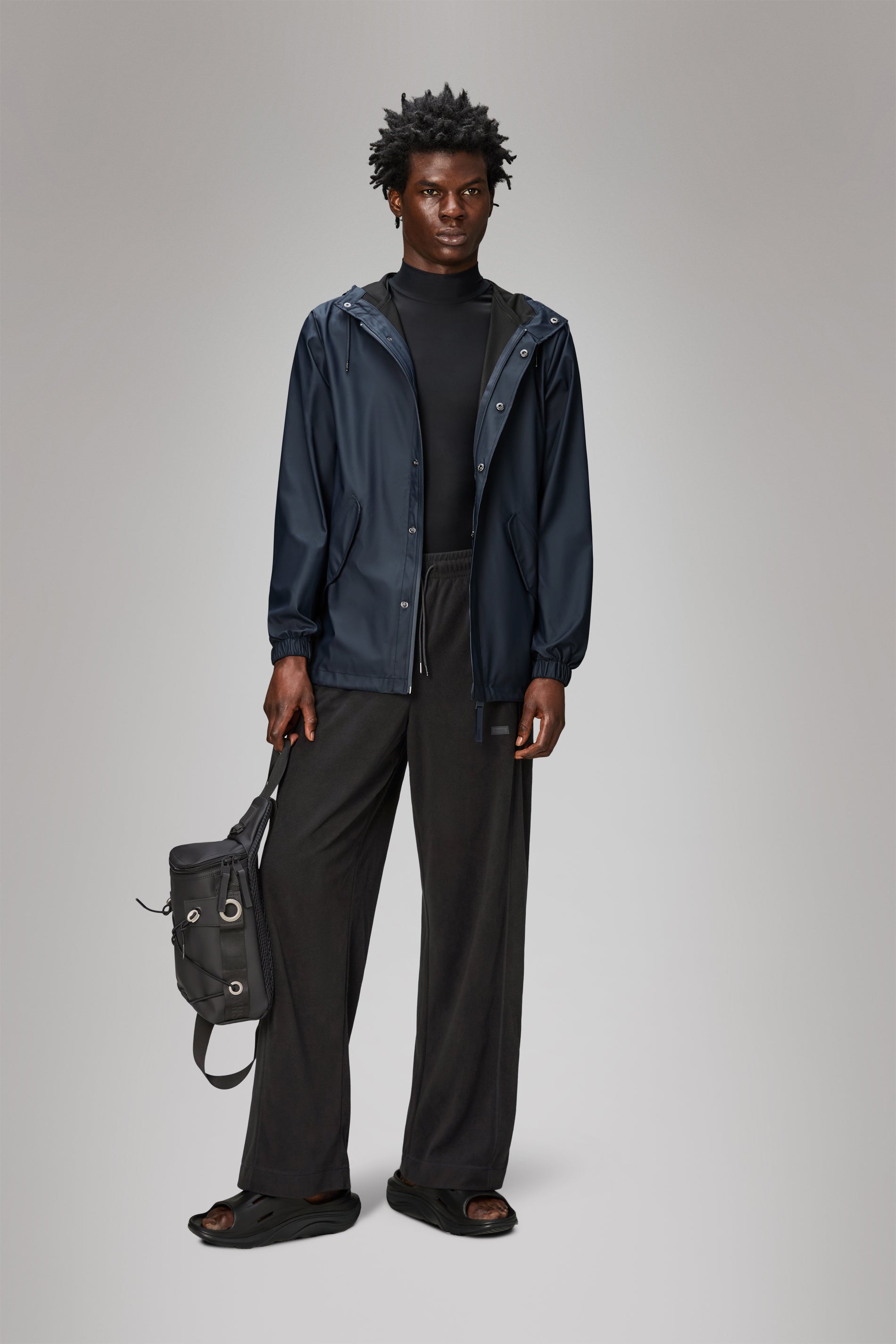 Rains Fishtail Jacket Navy Jacket