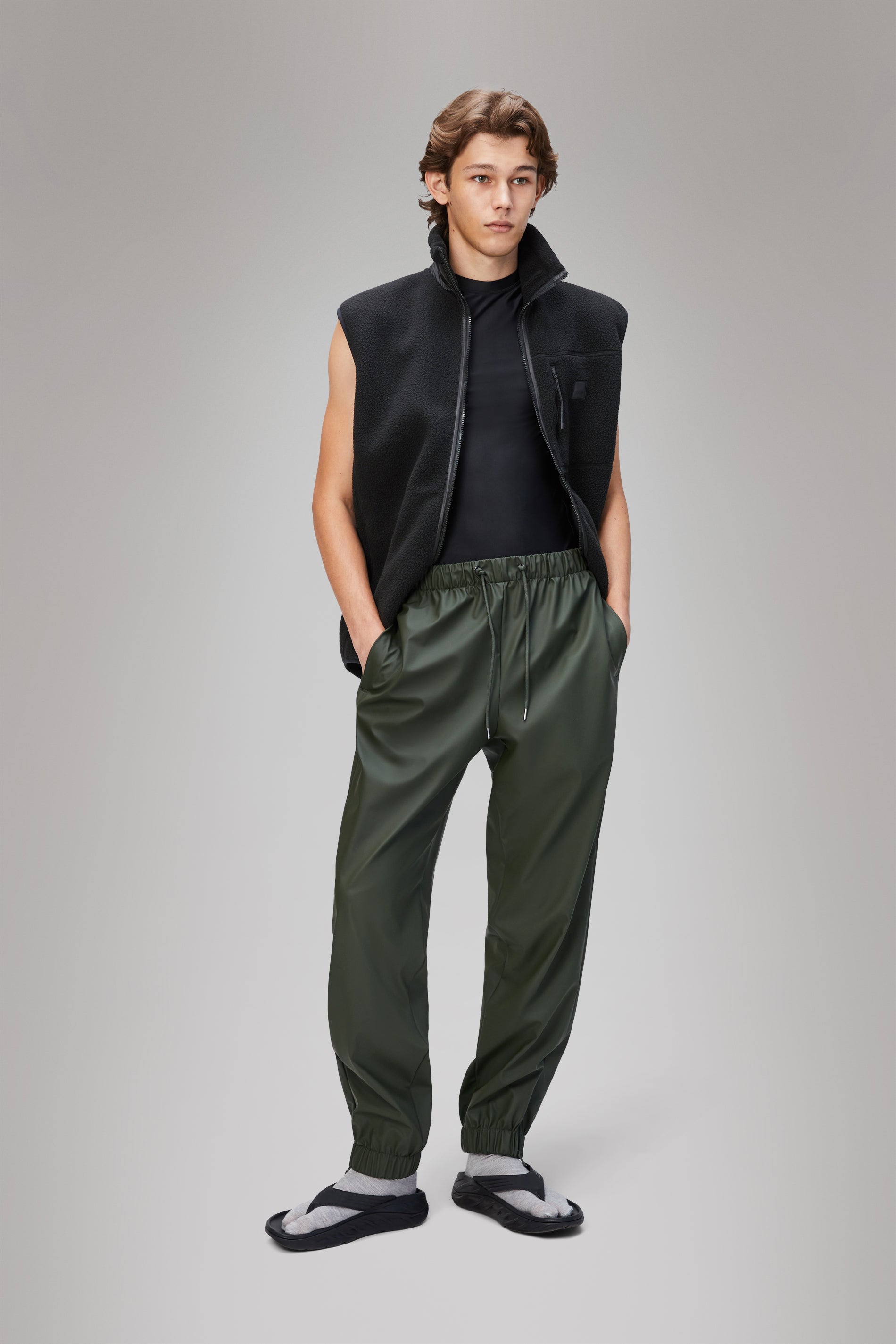 RAINS Rain Pants Regular Green Pants