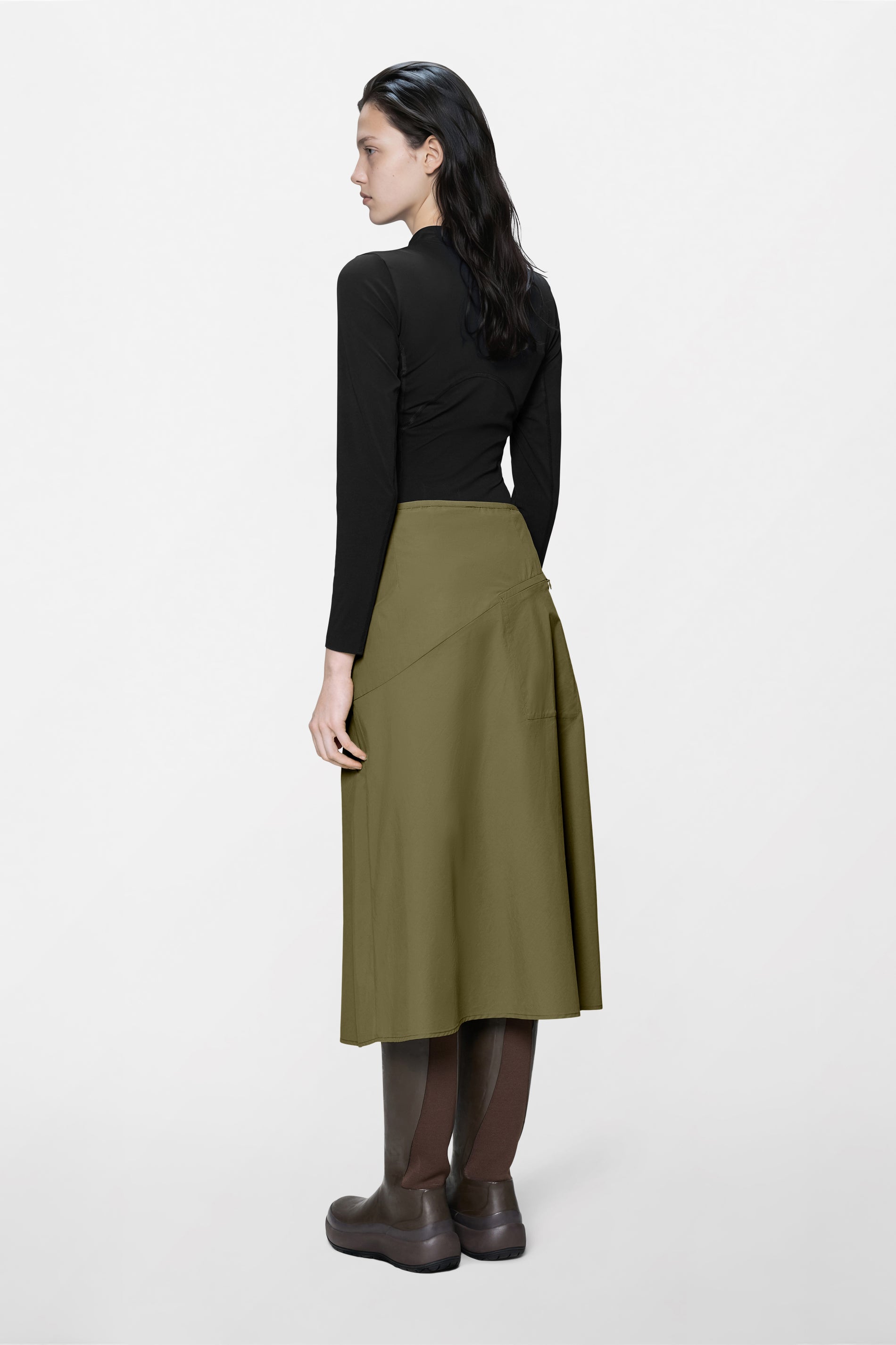 RAINS Light Woven W Skirt Moss Skirt
