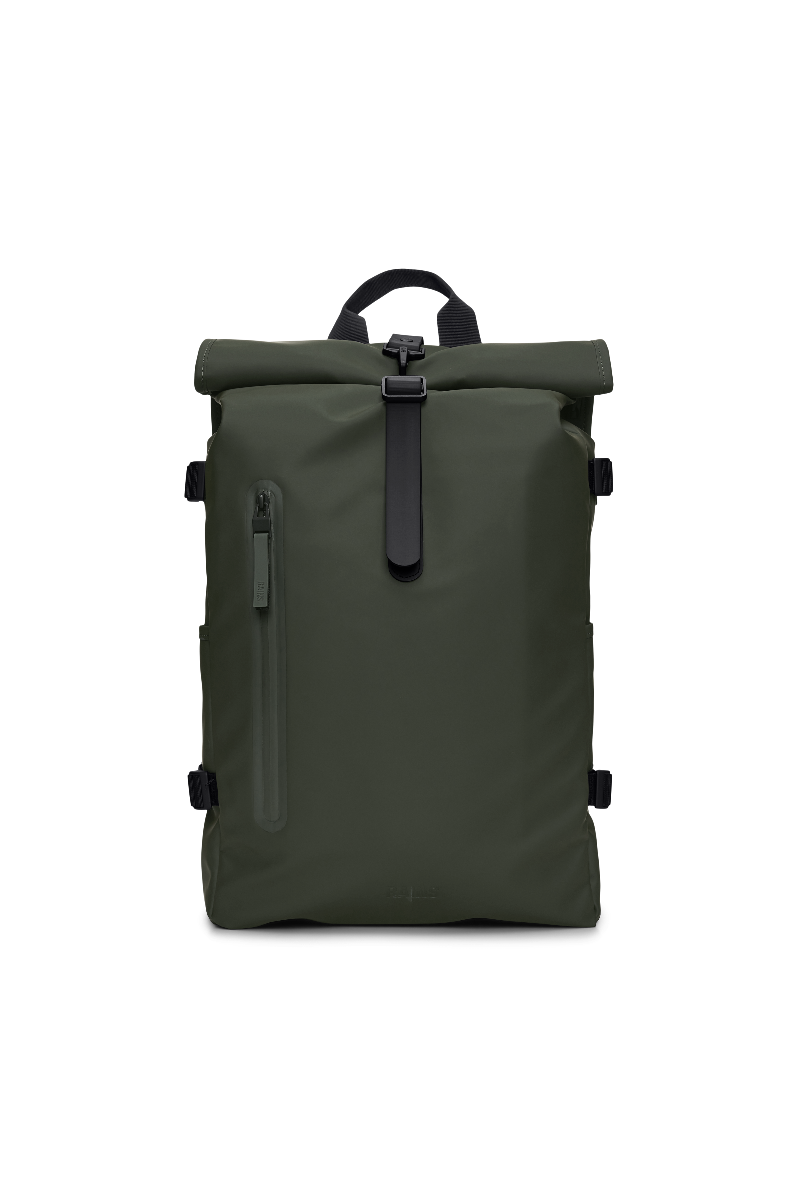 RAINS Rolltop Rucksack Large Green Backpack