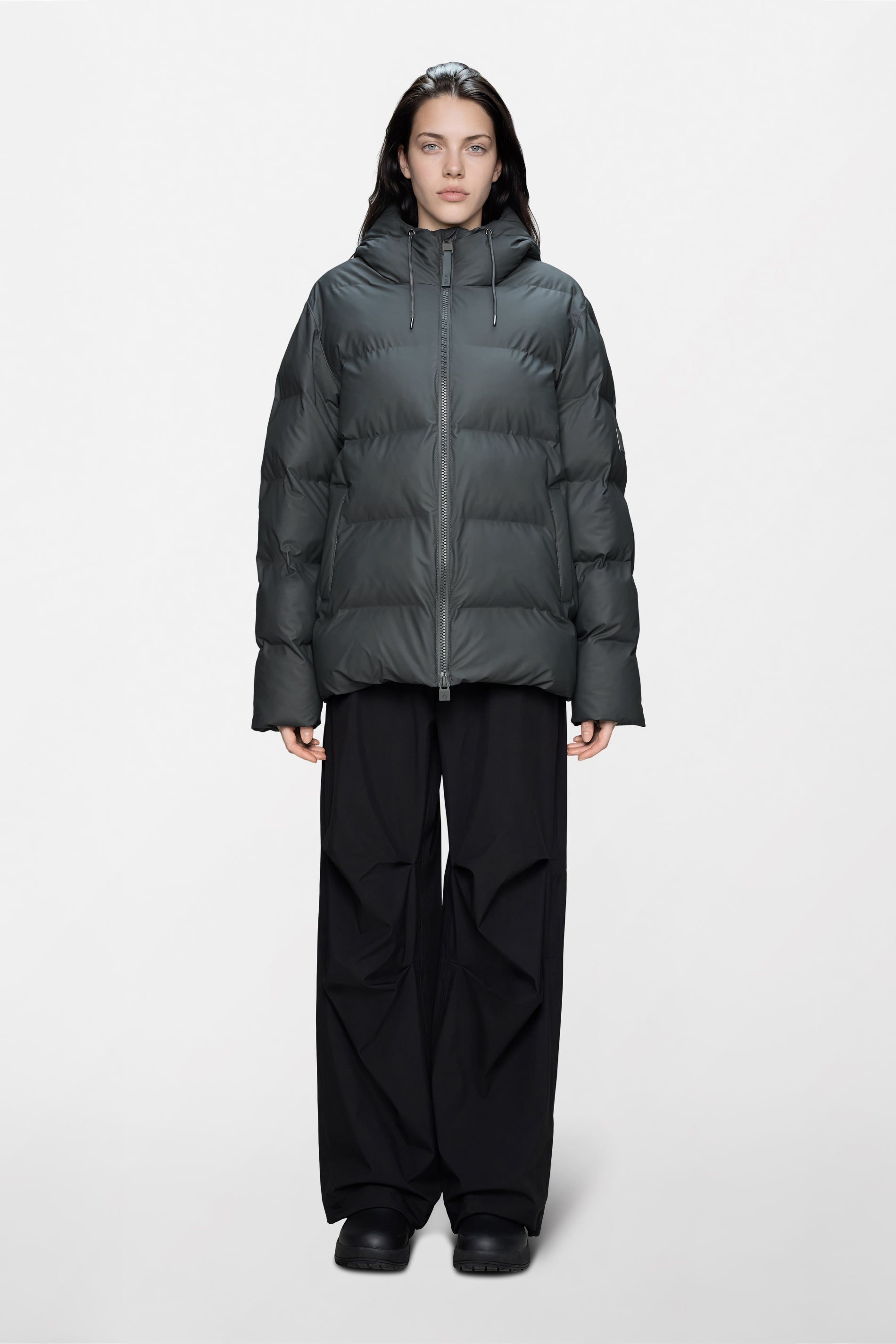 RAINS Alta Puffer Jacket Dark Grey Jacket