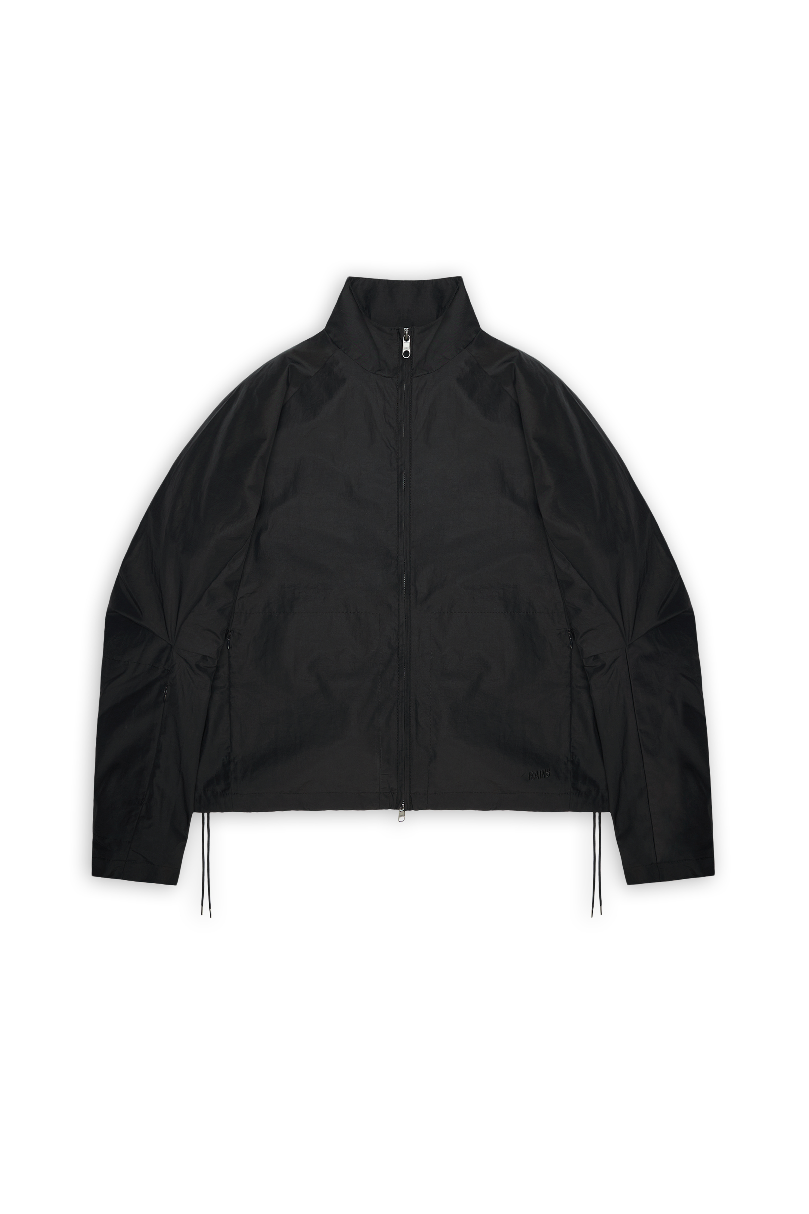 RAINS Light Woven Track Top Black Jacket