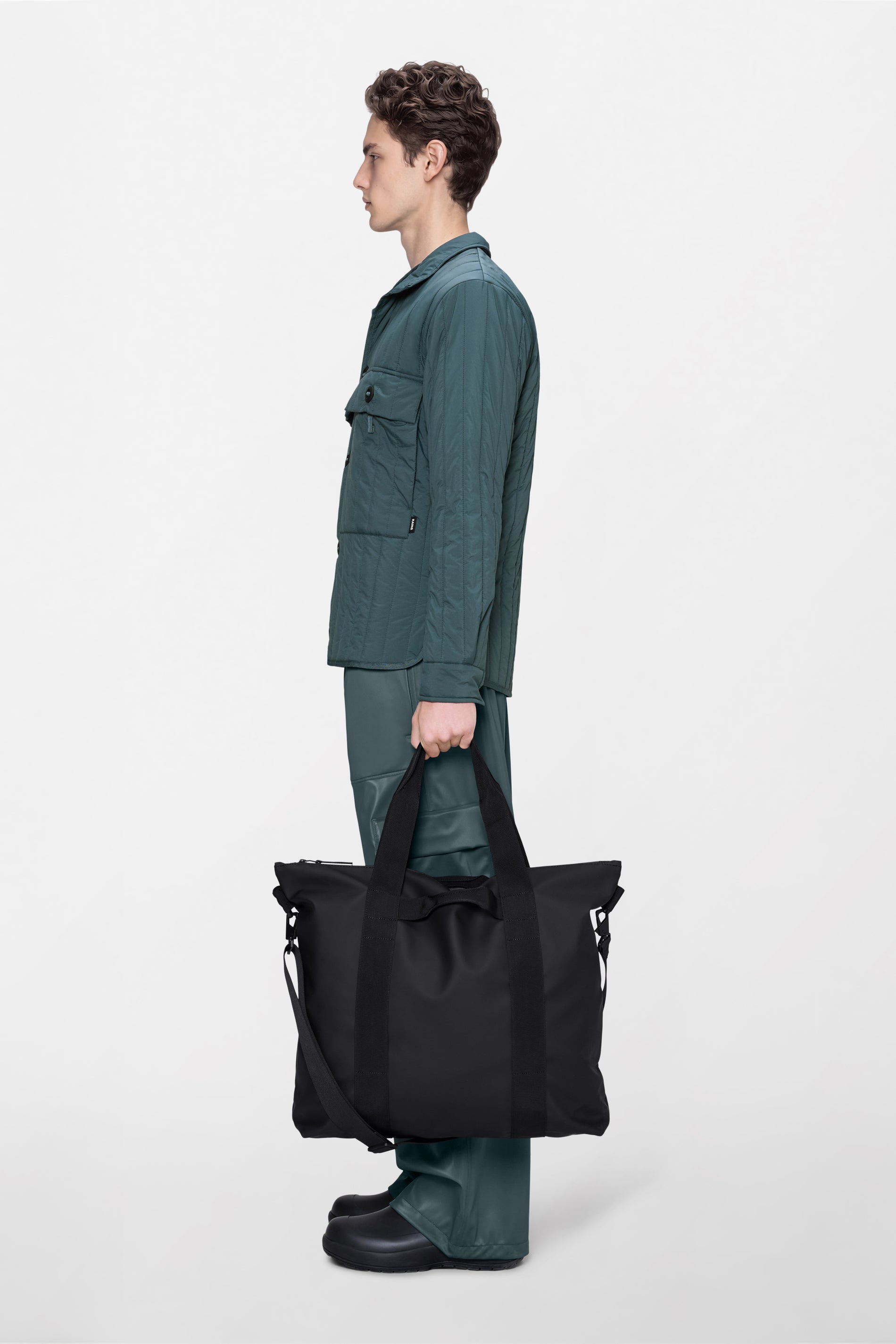 RAINS Tote Bag Black 22L H44 x D11 x W44 cm Tote