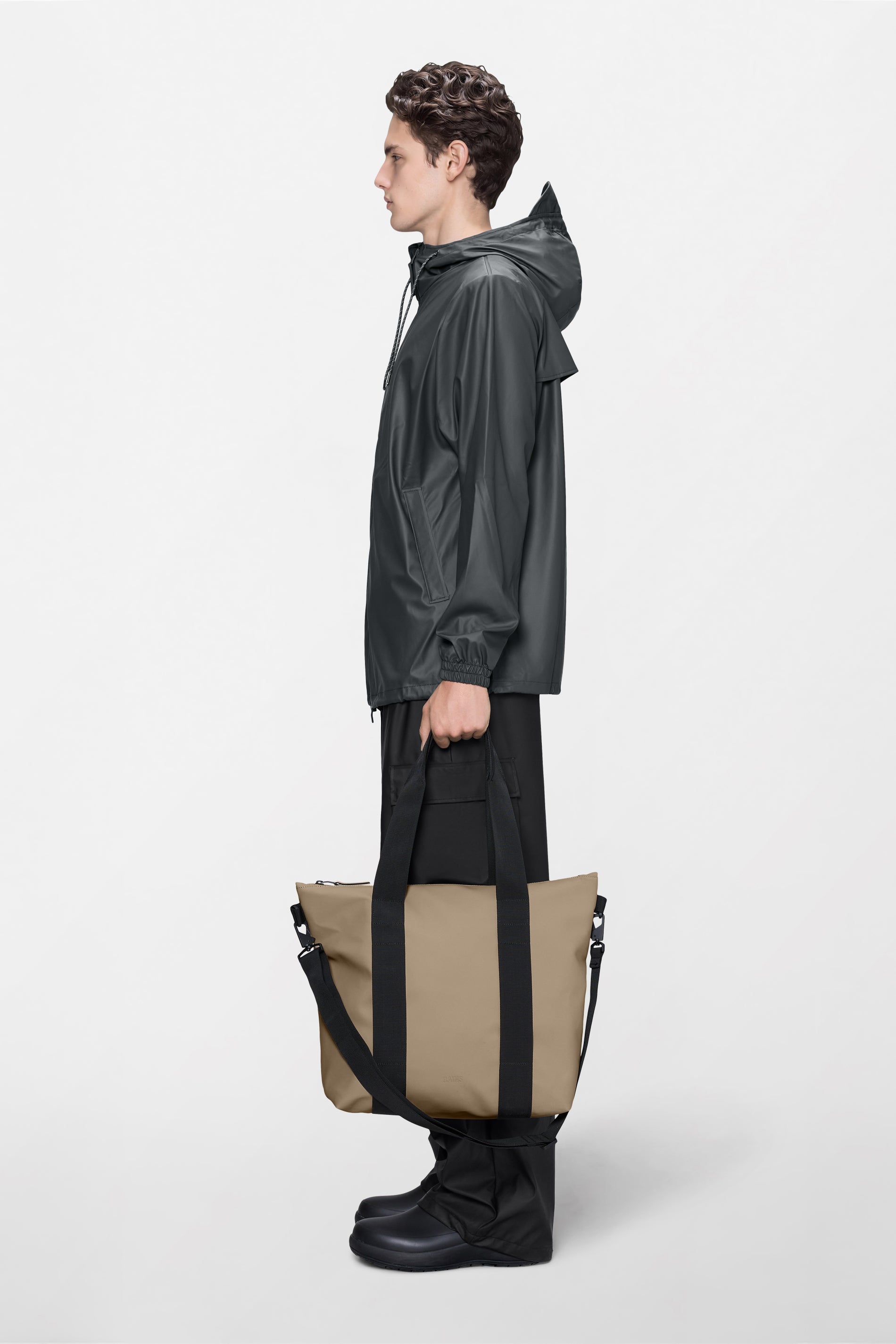 RAINS Tote Bag Mini Beige 18.50L H36 x D13 x W36 cm Tote