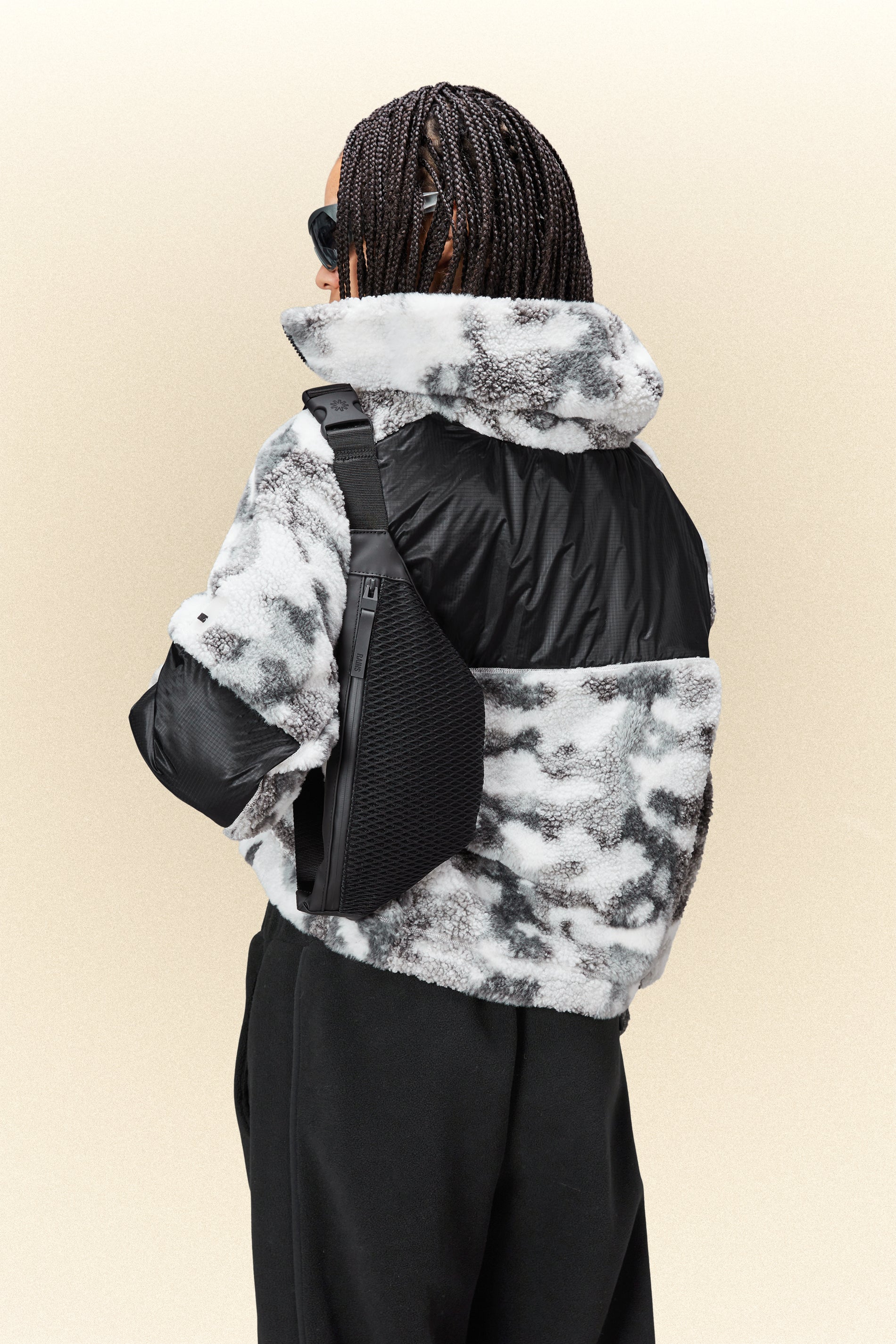Rains® Bum Bag Mesh Mini in Black for $100 | Free Shipping
